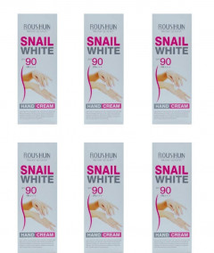 6 Pcs ROUSHUN Bundle Assorted Snail White Hand Cream (6 X 100ML)[CARGO 6B]